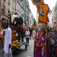 Le défilé du Dieu Ganesh