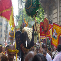 Le défilé du Dieu Ganesh