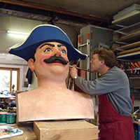 Le carnaval de Lesquin (géants Hippolyte et Titée)