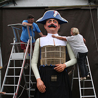 Le carnaval de Lesquin (géants Hippolyte et Titée)