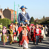 Le carnaval de Lesquin (géants Hippolyte et Titée)