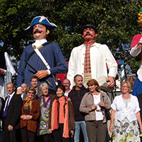 Le carnaval de Lesquin (géants Hippolyte et Titée)