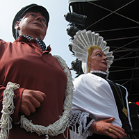 La fête de la Mer à Boulogne-sur-Mer (géants Batisse et Zabelle)