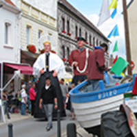 La fête de la Mer à Boulogne-sur-Mer (géants Batisse et Zabelle)