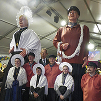 La fête de la Mer à Boulogne-sur-Mer (géants Batisse et Zabelle)