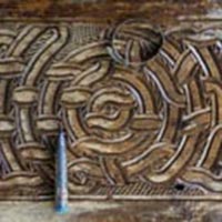 Le tembe sculpture sur bois koti tembe-peinture sur bois ou toile ferfi tembe