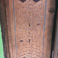 Le tembe sculpture sur bois koti tembe-peinture sur bois ou toile ferfi tembe
