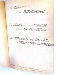 Page de titre du livre Les coupes de boucherie
