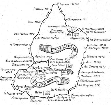 La procession de Neuf Lieues