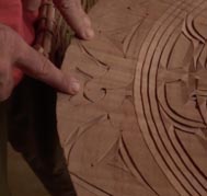 Le tembe sculpture sur bois koti tembe-peinture sur bois ou toile ferfi tembe